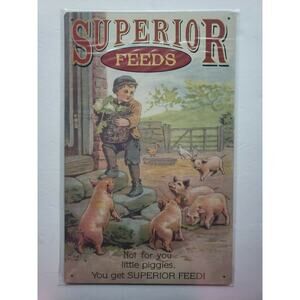 Superior Feeds 16 x10 Ohio Wholesale Inc.Rustic Retro Metal Signs 28422